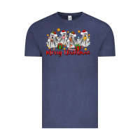 Vintage Denim merry christmas pantasmas ghost christmas Vintage Tee - Zillion Design Studio