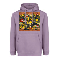 Lavender excavator camouflage Heavyweight Hoodie - Artiststas