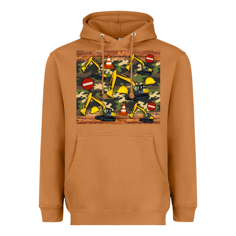 Excavator Camouflage Heavyweight Hoodie by Artiststas | Teevron