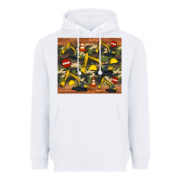 White excavator camouflage Heavyweight Hoodie - Artiststas