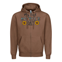 Chestnut my first mother's day Zipper Hoodie - CowhideDigitalArt