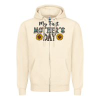 Sandshell my first mother's day Zipper Hoodie - CowhideDigitalArt
