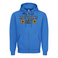 True Royal my first mother's day Zipper Hoodie - CowhideDigitalArt