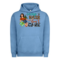 Pigment Pebble Blue Camp Hair Don't Care Urban Hoodie - BundleAndBundleShop
