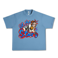 Pebble Blue oh my stars pig Urban Heavy Tee - Zillion Design Studio