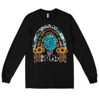 Black western rainbow  be kind Long Sleeve Tee - RanaPortraitStore