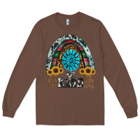 Chestnut western rainbow  be kind Long Sleeve Tee - RanaPortraitStore