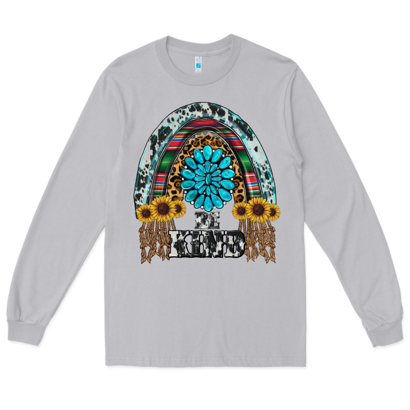Western Rainbow  Be Kind Long Sleeve Tee by RanaPortraitStore | Teevron