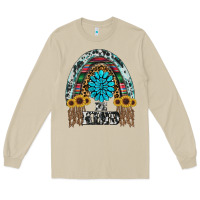 Mushroom western rainbow  be kind Long Sleeve Tee - RanaPortraitStore