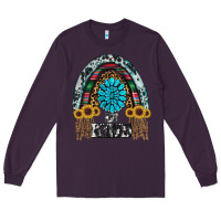 Plum western rainbow  be kind Long Sleeve Tee - RanaPortraitStore