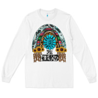 White western rainbow  be kind Long Sleeve Tee - RanaPortraitStore