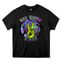 Black bad witch vibes Heavy Core Tee - SublimationCraftShop