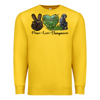 Lemon Peace Love Chimpanzee Premium Sweatshirt - LillyAllenDesigns