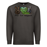Smoke Peace Love Chimpanzee Premium Sweatshirt - LillyAllenDesigns