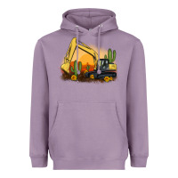 Lavender excavator cactus sunflower sunset Heavyweight Hoodie - Artiststas