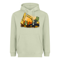 Matcha excavator cactus sunflower sunset Heavyweight Hoodie - Artiststas