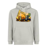 Moon Dust excavator cactus sunflower sunset Heavyweight Hoodie - Artiststas