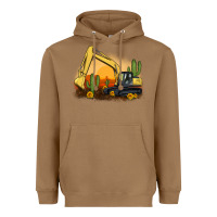 Toasted Coconut excavator cactus sunflower sunset Heavyweight Hoodie - Artiststas