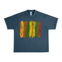 Midnight Navy black history brushstroke Urban Heavy Tee - texasbilliewilder