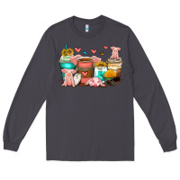Smoke pigs coffee cups Long Sleeve Tee - Zillion Design Studio
