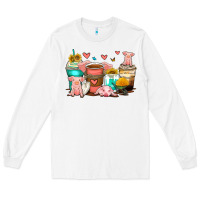 White pigs coffee cups Long Sleeve Tee - Zillion Design Studio