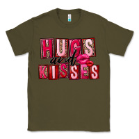 Army Green hugs and kisses Classic Tee - FaDigitalArtStudio