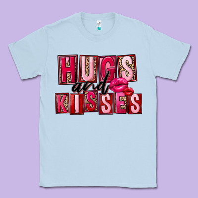 Hugs And Kisses Classic Tee Designed By Fadigitalartstudio