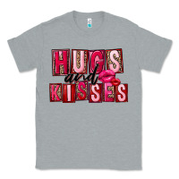 Heather Grey hugs and kisses Classic Tee - FaDigitalArtStudio