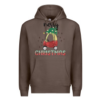 Coffee merry christmas kids car Premium Hoodie - MaliasSmallBusiness