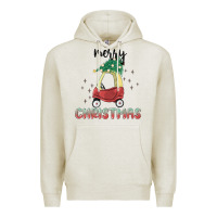 Oatmeal Heather merry christmas kids car Premium Hoodie - MaliasSmallBusiness