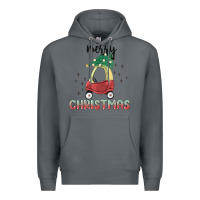 Rock merry christmas kids car Premium Hoodie - MaliasSmallBusiness