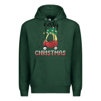 Sports Green merry christmas kids car Premium Hoodie - MaliasSmallBusiness
