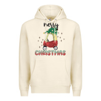 Tofu merry christmas kids car Premium Hoodie - MaliasSmallBusiness