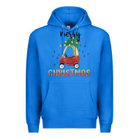 True Royal merry christmas kids car Premium Hoodie - MaliasSmallBusiness