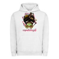 Pigment Lunar Rock Afro Messy Bun Cosmetologist Urban Hoodie - BundleAndBundleShop