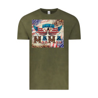 Vintage Olive american mama Vintage Tee - BarkalooDesign
