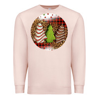 Pale Pink Christmas tree cakes Christmas Premium Sweatshirt - Jasminsmagicworld