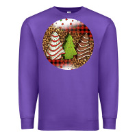 Purple Christmas tree cakes Christmas Premium Sweatshirt - Jasminsmagicworld