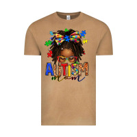 Vintage Camel autism mom afro locs messy bun Vintage Tee - texasbilliewilder