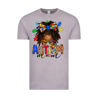 Vintage Zinc autism mom afro locs messy bun Vintage Tee - texasbilliewilder