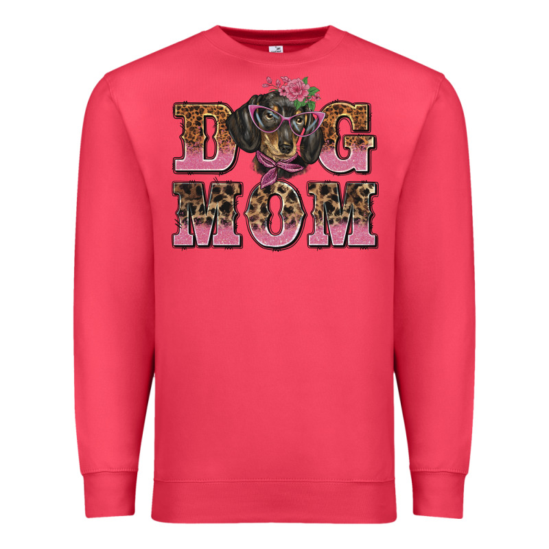Dog Mom Dachshund Premium Sweatshirt by BarkalooDesign | Teevron