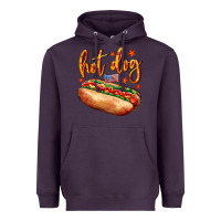 Plum hot dog Heavyweight Hoodie - AdoDesignShop