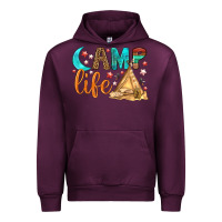 Mauve Wine Camp Life Urban Hoodie - BundleAndBundleShop