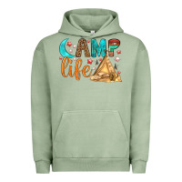 Pigment Oil Green Camp Life Urban Hoodie - BundleAndBundleShop