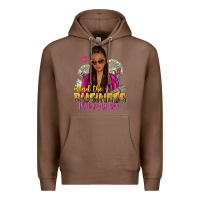 Chestnut mind the business that pays you afro woman Premium Hoodie - NancyCooperArtShop