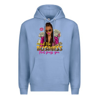 Colony Blue mind the business that pays you afro woman Premium Hoodie - NancyCooperArtShop