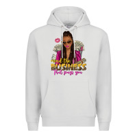 Dove Grey mind the business that pays you afro woman Premium Hoodie - NancyCooperArtShop