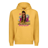 Mustard mind the business that pays you afro woman Premium Hoodie - NancyCooperArtShop