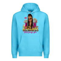 Ocean Blue mind the business that pays you afro woman Premium Hoodie - NancyCooperArtShop