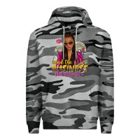 Slate Camo mind the business that pays you afro woman Premium Hoodie - NancyCooperArtShop